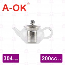 【A-OK】養身泡茶壺(#304濾網) 200cc