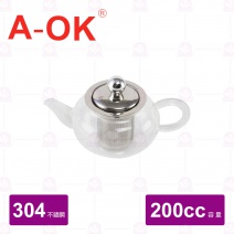 【A-OK】養身泡茶壺(#304濾網) 200cc