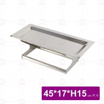 拆裝式 一層不銹鋼 擱架 HN550273 / 45x17xH15cm