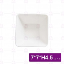 【全國磁器】磁白四方小缽(J29)
