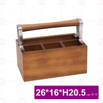 【菊川本味】四格相思木餐具提盒 26x16xH20.5cm