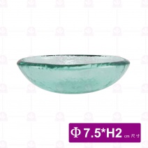 FL-0335-G 窯燒圓形味碟-綠 7.5xH2cm