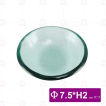 FL-0335-G 窯燒圓形味碟-綠 7.5xH2cm