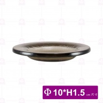 FL-0335-3-C 窯燒圓形小皿-咖 10xH1.5cm