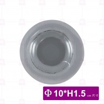 FL-0335-3-BK 窯燒圓形小皿-黑 10xH1.5cm