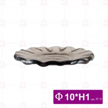 FL-0735-C 窯燒海浪圓皿-咖 10xH1cm
