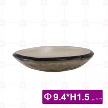 FL-0335-2-C 窯燒圓形味碟-咖 9.4xH1.5cm