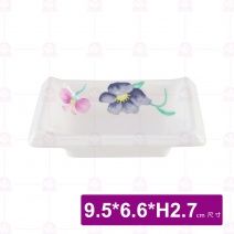 【LihTay】30 長角碟 旭日花 9.5x6.6x2.7cm