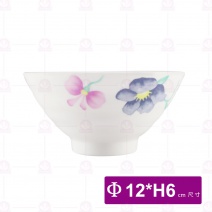 【LihTay】612 尖碗 旭日花 Φ12x6cm(12入/盒)