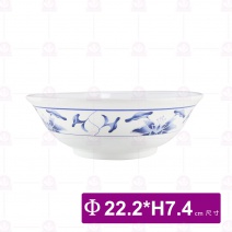 【LihTay】509 中湯碗 荷景花 Φ22.2x7.4cm(12入/盒)