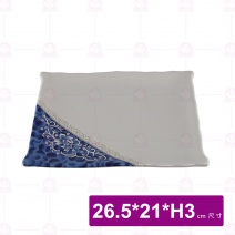 【LihTay】64 方形皿 意祥花 26.5x21x3cm