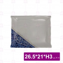 【LihTay】64 方形皿 意祥花 26.5x21x3cm