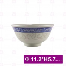 【LihTay】703 反口碗 意祥花Φ11.2x5.7cm