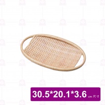 【Shunta金順代】13840  竹豐簸箕竹編盤 12吋 (6入/盒