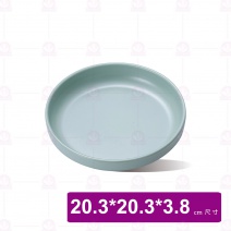 【Shunta金順代】13854-08 莫內深圓盤-綠色 (6入/盒)