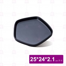 【Shunta金順代】13978-10 莫內五角盤-黑色 (6入/盒)