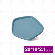 【Shunta金順代】13978-08 莫內五角盤-藍色 (6入/盒)