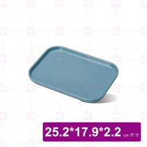 【Shunta金順代】13979-10 莫內長方盤-藍色 (6入/盒)