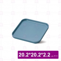 【Shunta金順代】13980-08 莫內四方盤-藍色 (6入/盒)