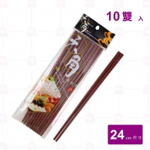 【Shunta金順代】 132S六角筷 棗紅色 (10雙入/束)