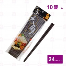 【Shunta金順代】 132S六角筷 胡桃色  (10雙入/束)