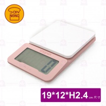 【三能】UN00105廚房電子秤(承重3kg)-玫瑰金