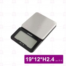 【三能】UN00106廚房電子秤-黑色 3kg/0.1g