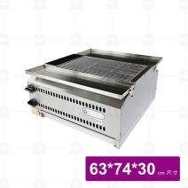 【嘉冠工業】側火式2管烤爐