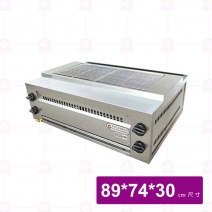 【嘉冠工業】側火式4管烤爐(隔熱)