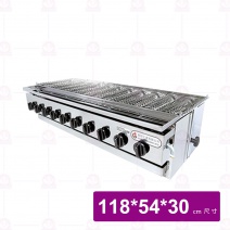 【嘉冠工業】下火式10管烤爐-鍍鋁
