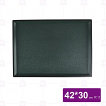 A906G  綠色黑邊托盤  42x30cm