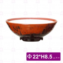 【Shunta金順代】582 三色中華麵碗  (內牙/外咖啡黑)