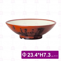 【Shunta金順代】583 三色中華麵碗 (內牙/外咖啡黑)