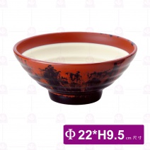 【Shunta金順代】588 三色拉麵碗 (內牙/外咖啡黑)