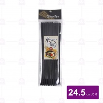 【Shunta金順代】150S黑色京饌筷 24.5cm (10入/包)