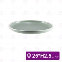 和平圓盤 10吋 白邊亞光灰綠 (5入/盒)