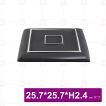 和平正方盤 10吋 白邊亞光烏灰 (5入/盒)