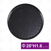 11吋歐紋平底烤盤-無光黑 (6入/盒)