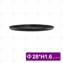 11吋歐紋平底烤盤-無光黑 (6入/盒)