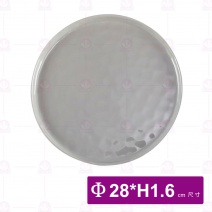 11吋歐紋平底烤盤-淺灰 (6入/盒)