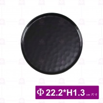 8.75吋歐紋平底烤盤-無光黑 (6入/盒)