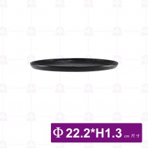 8.75吋歐紋平底烤盤-無光黑 (6入/盒)