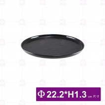 8.75吋歐紋平底烤盤-無光黑 (6入/盒)