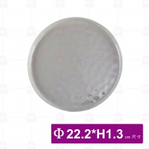 8.75吋歐紋平底烤盤-淺灰 (6入/盒)