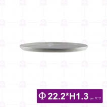 8.75吋歐紋平底烤盤-淺灰 (6入/盒)