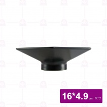 【大同磁器】P8163MABK 高腳六邊碗7吋 黑色