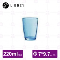 【Libbey】CL920208水藍色冷飲杯 220cc (6入/盒)