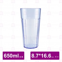 【鎰滿】YM-0819 PC水杯 藍色(12入/盒)
