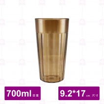 【鎰滿】YM-1133 PC水杯 咖啡色(12入/盒)