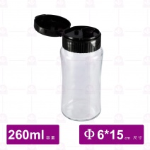 耐熱果汁瓶-掀式黑蓋 260cc